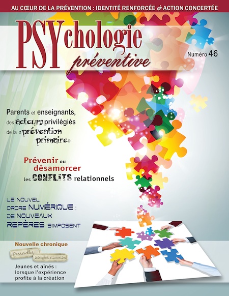 Couverture de la revue Psychologie préventive - numéro 46